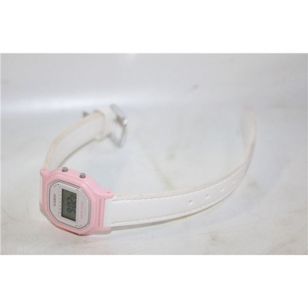 CASIO LA11WL-4A DIGITAL WATCH WITH A PINK