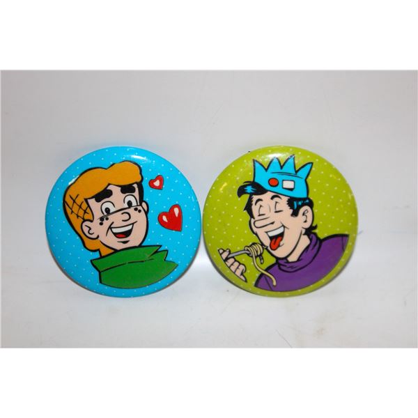 ARCHIE & JUGHEAD PIN BACK BUTTONS