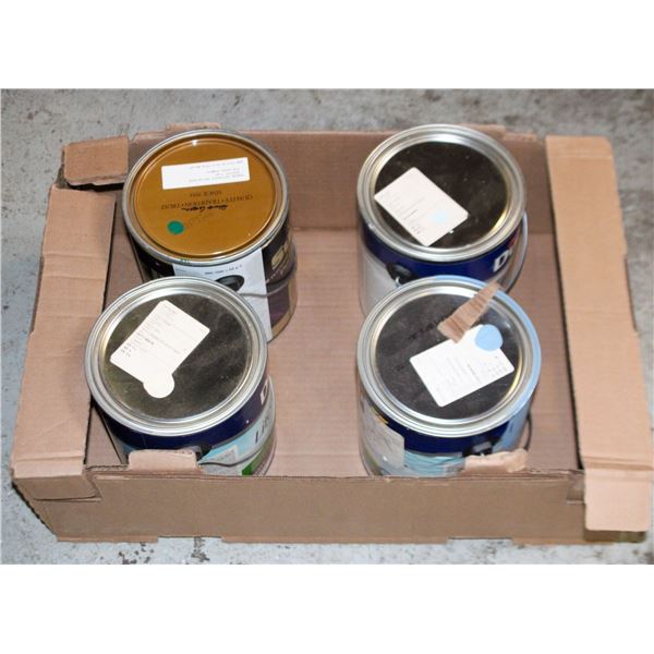 4 CANS 3.8L OF TINTED PAINT