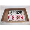 Image 1 : SASKATCHEWAN '58 & '59 LICENSE PLATES