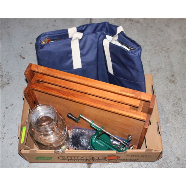 4 WOOD SERVING TRAYS, LARGE