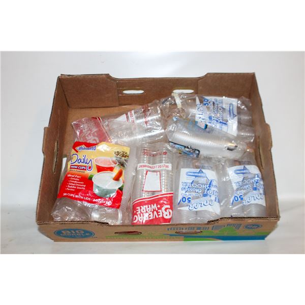 6 NEW PACKS OF  DISPOSIBLE SHOT GLASSES,