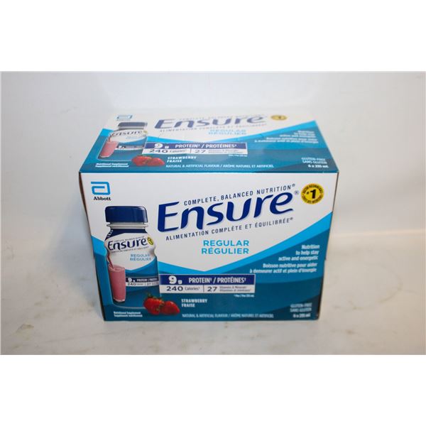 CASES OF ENSURE 6 X 235 STRAWBERRY