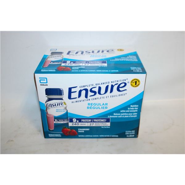 CASES OF ENSURE 6 X 235 STRAWBERRY