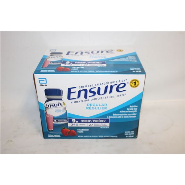 CASES OF ENSURE 6 X 235 STRAWBERRY
