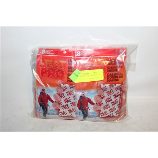 20 PACKS 8 HOUR HAND WARMERS EXPIRY 2028