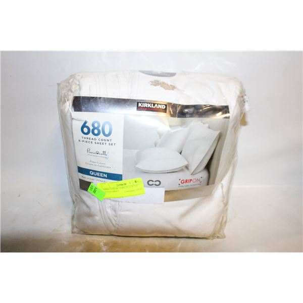 KIRKLAND 680 THREAT COUNT QUEEN SHEET