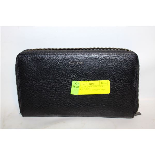 (NEW) MATT AND NAT BLEACK LEATHER PURSE