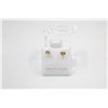 Image 1 : #44-NATURAL YELLOW CITRIN STUD EARRINGS