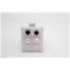 Image 1 : #175-NATURAL AKOYA PEARL STUD EARRINGS 2 PAIRS