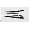 Image 1 : FOUR AFRICAN HAND CARVED LETTER OPENERS