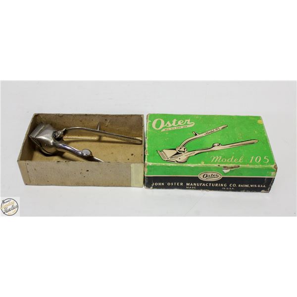 VINTAGE OSTER MODEL 105 HAND HAIR CLIPPER