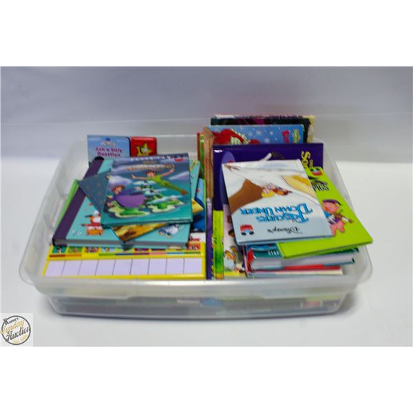 BIN OF 35+ CHILDREN'S BOOKS