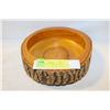 Image 1 : VINTAGE WOOD BARK NUT BOWL
