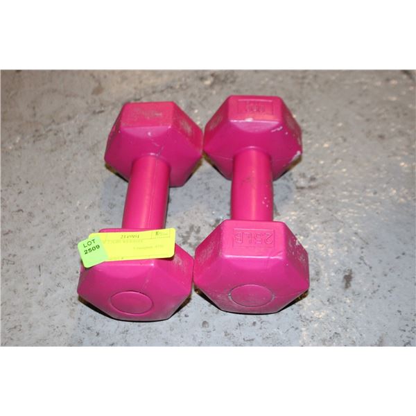 SET OF 2.5LBS WEIGHTS