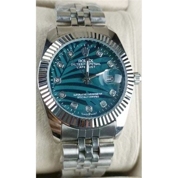 NEW REPLICA R0LEX "DATE JUST" QUARTZ WATCH