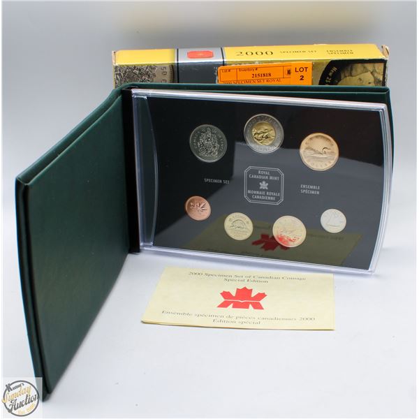 2000 SPECIMEN SET ROYAL CANADIAN MINT