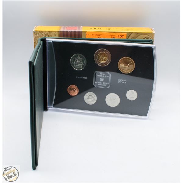 2001 SPECIMEN SET ROYAL CANADIAN MINT