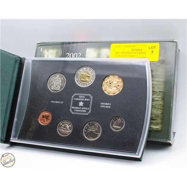 2002 SPECIMEN SET ROYAL CANADIAN MINT