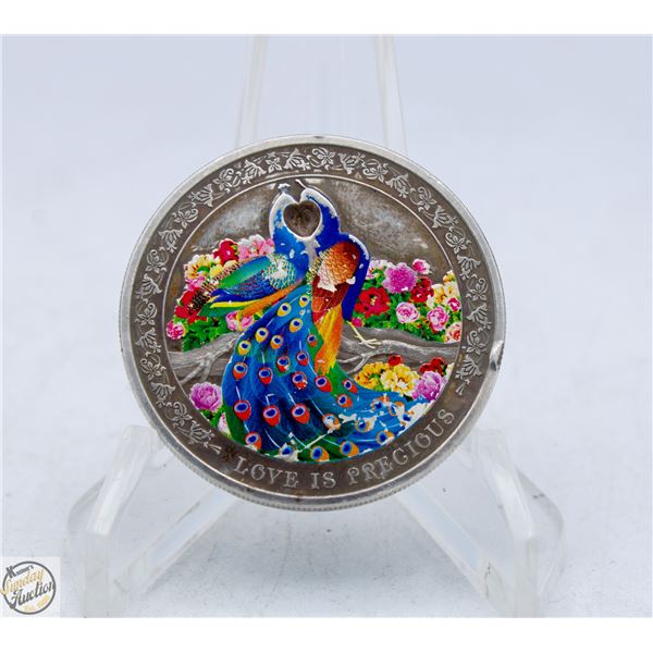 2015 LOVE IS PRECIOUS $2 SILVER COIN 31.3 GRAMS
