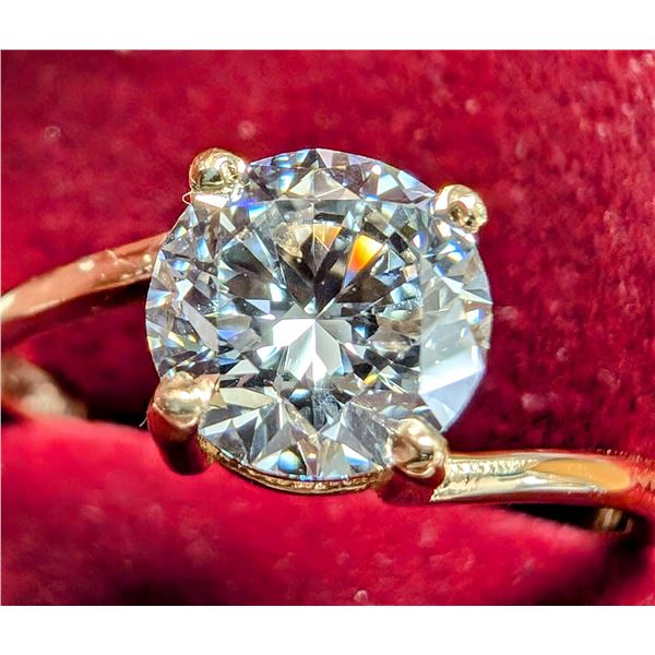 10K YELLOW GOLD 1.5G LAB DIAMOND 0.95CT RING