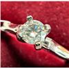 Image 1 : 14K WHITE GOLD 2G NATURAL DIAMOND 0.22CT