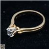 Image 4 : LADIES 14K YLW/WHT GOLD DIAMOND SOLITAIRE RING