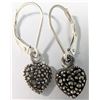 Image 1 : SILVER MARCASITE EARRINGS
