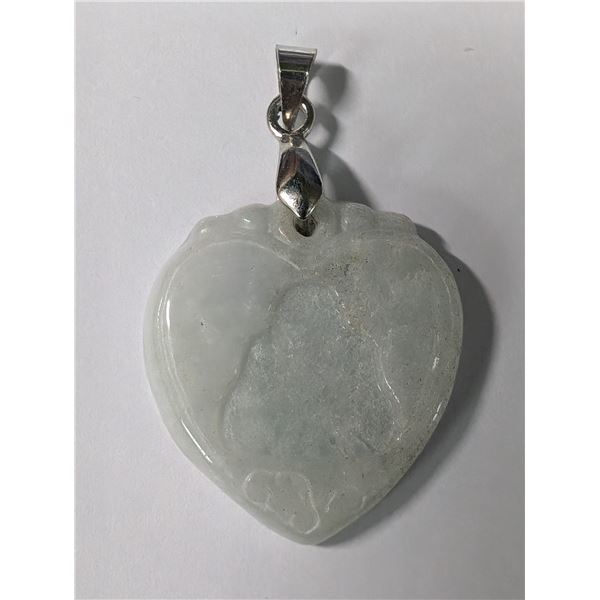 SILVER JADE PENDANT