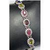 Image 1 : SILVER GENUINE RUBY EMERALD SAPPHIRE