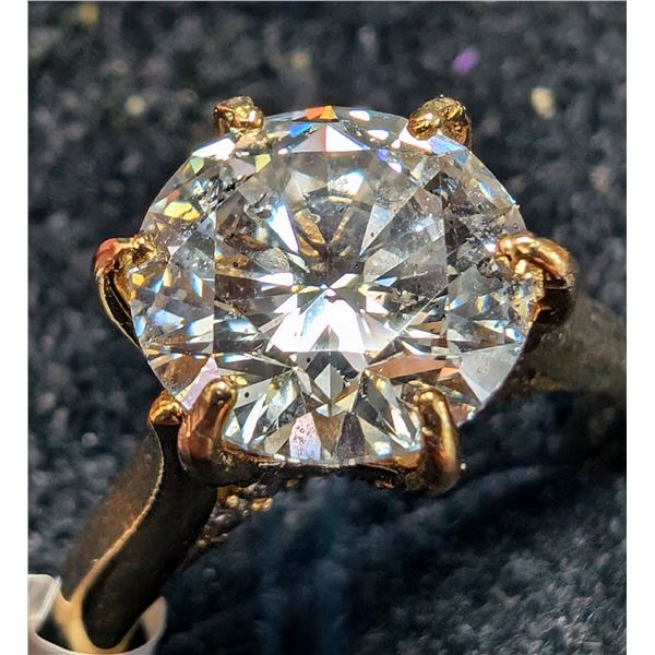 10K YELLOW GOLD 4G LAB DIAMOND 3CT + 0.3CT