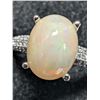 Image 1 : SILVER OPAL RING SIZE 8