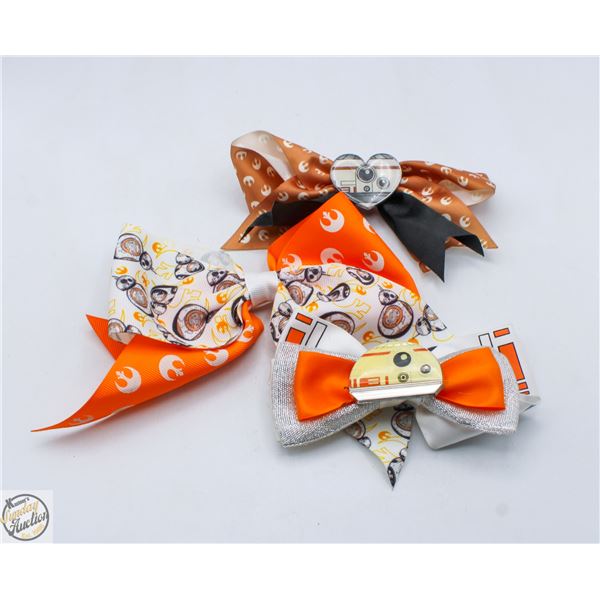 LOT OF STAR WARS BOW HAIR CLIPS