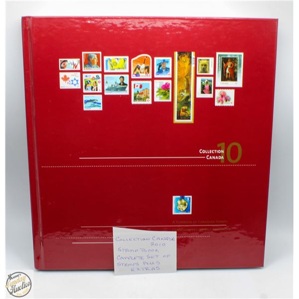 COLLECTION CANADA 2010 STAMP BOOK COMPLETE STAMPS