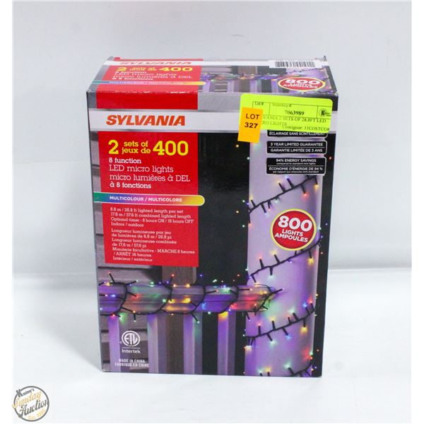 SYLVANIA 2 SETS OF 28.8FT LED MICRO LIGHTS