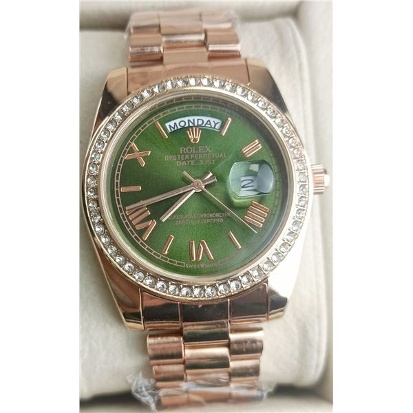 NEW REPLICA R0LEX DATE JUST QUARTZ WATCH