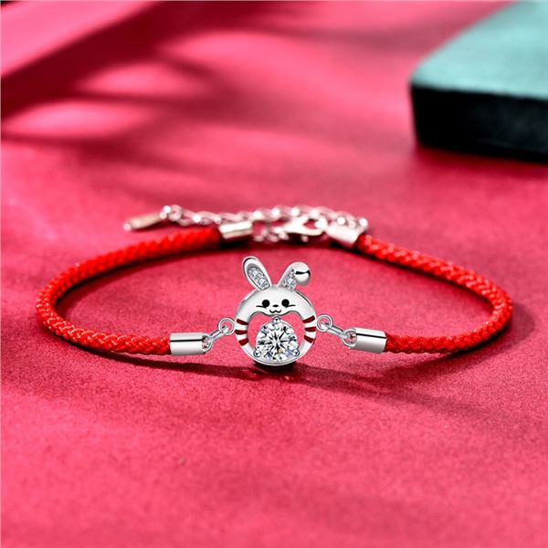 925S GRA CERTIFIED LUCKY RABBIT SYLE BRACELET