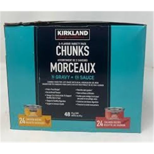 NEW 48X85G KIRKLAND 2-FLAVOUR VARIETY PK CAT FOOD