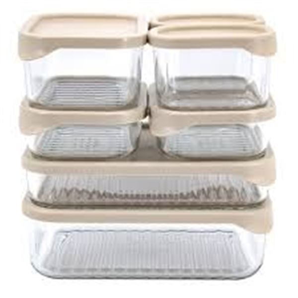 NEW 14PC GLASSLOCK FOOD CONTAINERS