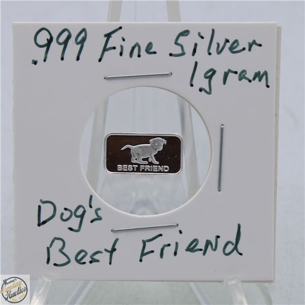 #3657- CANADIAN .999 FINE SILVER 1 GRAM TOKEN