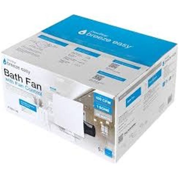 NEW BREEZE EASY BATH FAN W FAN CONTROL