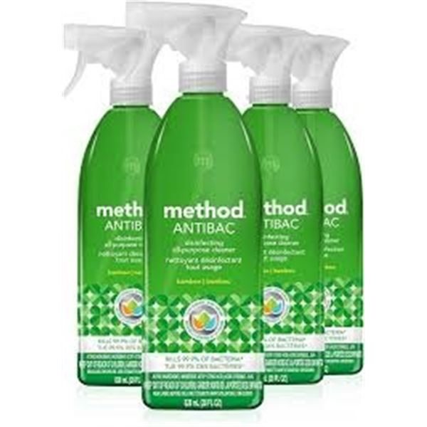 8 X 23OZ METHOD ALL-PURPOSE CLEANER SPRAY BAMBOO