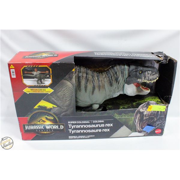 NEW MATTEL JURASSIC WORLD COLOSSAL T-REX (BOX IS