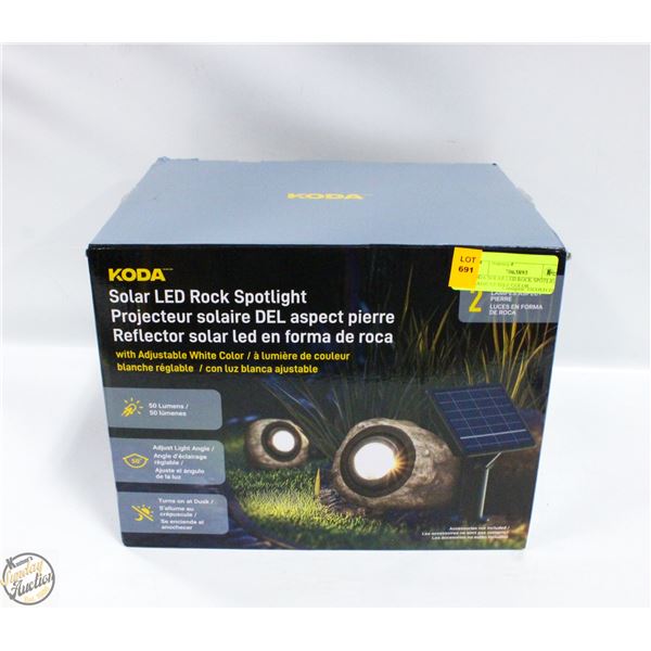 KODA SOLAR LED ROCK SPOTLIGHT W ADJUSTABLE COLOR