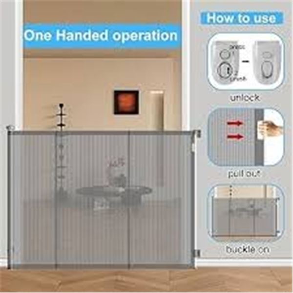 NEW W BOX WAOWAO 49.22" TALL 78.85" WIDE DOG GATE