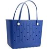 Image 1 : NEW EVA BEACH BAG RUBBER BEACH TOTE BAG TEAL
