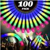Image 1 : NEW W BOX 100PCS LED FOAM GLOW STICKS (RGB)