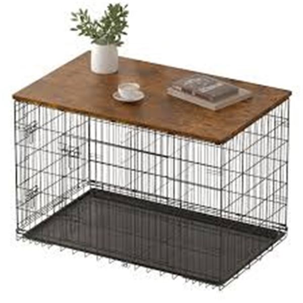 BRAND NEW PISKYET DOG CRATE TOPPER WOOD 30"