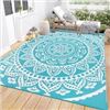 Image 1 : BRAND NEW BSMATHOM OUTDOOR RUG TEAL 270 X 360CM