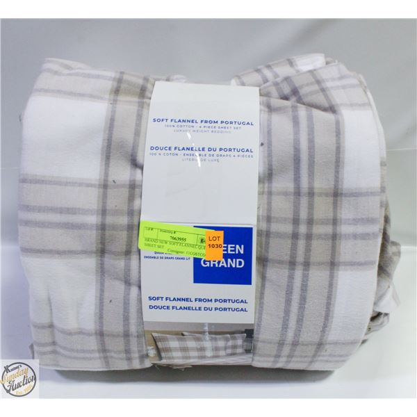 BRAND NEW SOFT FLANNEL QUEEN SHEET SET